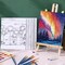 16-Piece Pre-Drawn Sunset Landscape Canvas Set, 8" x 10" Stretched Printed Canvases for Adults, Sip & Paint DIY Art Kit for Artists, Christmas Parties & Adult Date Nights